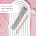 BONA FIDE BEAUTY Glass Cuticle Pusher, 1-Pieces Pink Gentle Czech Manicure Stick - Image 8