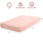 Pack and Play Sheets 2 Pack, 100% Cotton Flannel, Fitted Portable Mini Crib - Image 3