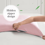 Curved Pillow Case King Size, Side Sleeper Pillow Cases Cover Cooling Rayon - Image 6