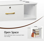 Wall Mount Styling Station for Hair Stylist, Wooden Hair Salon Station Storage - Image 4