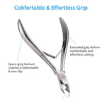 Mudder 3 Pack Silver Cuticle Trimmer Nippers Cutter Tool Stainless Steel Nail - Image 6