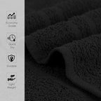 24 Pack Black Hand Towels 100% Cotton Spa Towels – 16x27 inches Highly - Image 6