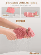 Hicober Microfiber Hair Towel, Hair Drying Towels - Image 6