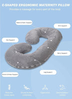INSEN Pregnancy Pillow for Sleeping, Maternity Pillow - Image 9