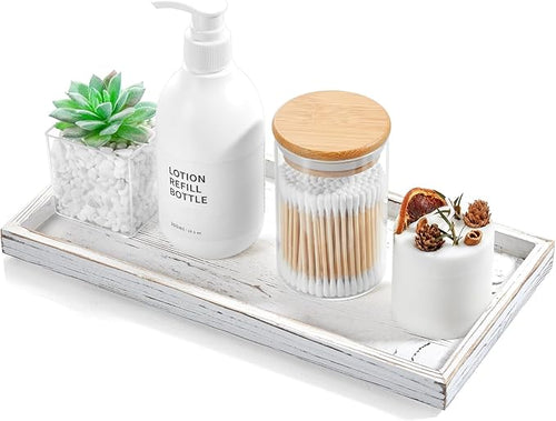 ALELION 11.7" White Bathroom Vanity Tray by ALELION