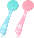 Silicone Manual Facial Cleansing Brush, NADUSEP 2 Pack Skin Friendly Soft by NADUSEP