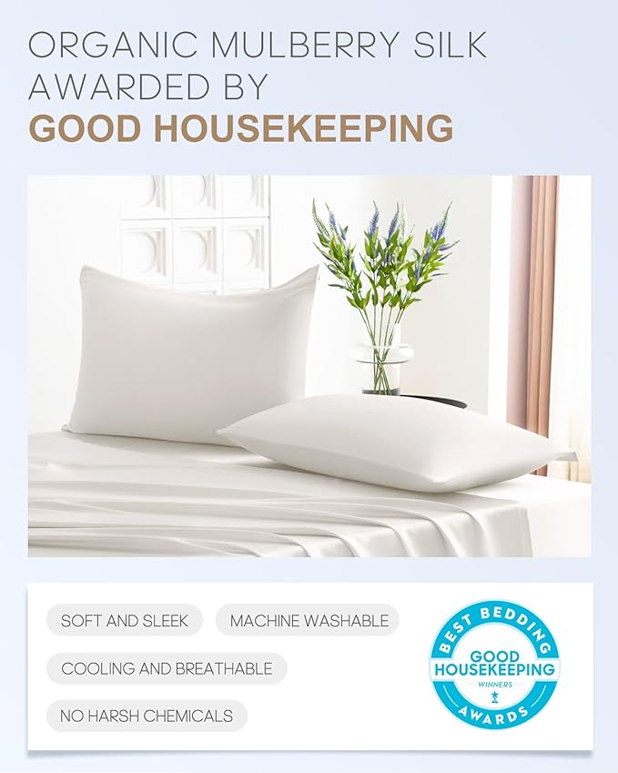 THXSILK 100% Silk Pillowcase for Hair and Skin, Both Sides Grade 6A+ 22 Momme - Image 5