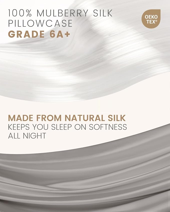THXSILK 100% Natural Mulberry Silk Pillowcase - Image 2