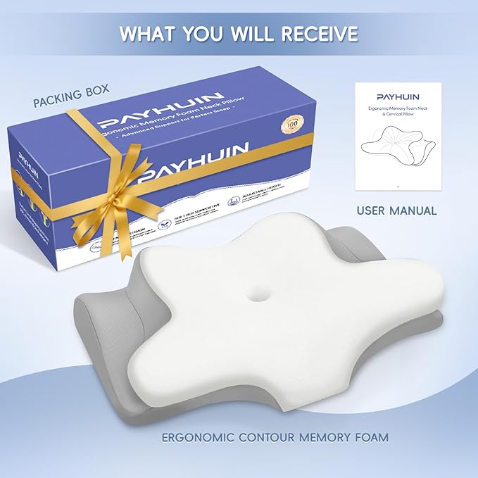 Cervical Neck Pillow, Memory Foam Pillows - Image 9