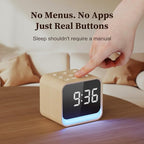 Housbay Wooden Sound Machine Alarm Clock - Image 6