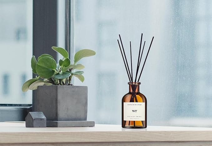 WEALD TRIBE Bamboo Scent Flower Reed Diffuser Set - Image 4