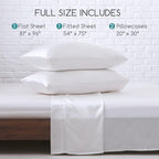 MR&HM Satin Bed Sheets, Full Size Sheets Set - Image 7