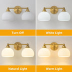 GoYeel Bathroom Vanity Light Fixtures, 2 Light Bathroom Lights Over Mirror - Image 7