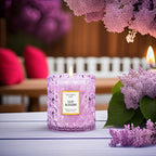 Chloefu LAN Lilac Blossoms Scented Candle, Highly Floral Fragranced Candle - Image 4