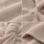 100% Turkish Cotton Hair Towel Wrap 2 Pack – Oeko-TEX Certified Quick Dry Turban - Image 4