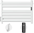 K&KALONZO Towel Warmer for Bathroom, Wall-Mounted 6-Bar Heated Towel Rack by KKALONZO