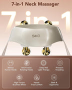 SKG H7 Ultra E Neck Massager for Pain Relief Deep Tissue Shiatsu Cordless Neck - Image 2