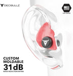 Decibullz - Custom Molded Earplugs, 31dB Highest NRR, Comfortable Hearing - Image 4