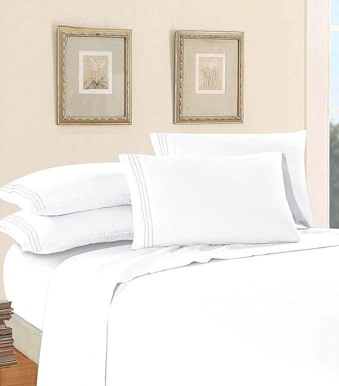 Elegant Comfort ® 1500 Thread Count ULTRA SILKY SOFT LUXURY 4 pcs Sheet set - Image 3