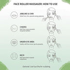 Gua Sha & Jade Roller Facial Tools Face Roller and Gua Sha Set - Image 5