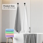 HOMEXCEL 6 Pack Bath Towel Set, Microfiber Ultra Soft Highly Absorbent Bath - Image 4