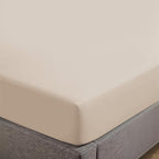 Feather & Stitch Fitted Bottom Sheet Only Queen Size 500 TC-1 Piece 100% Cotton by FEATHERSTITCHNEWYORK