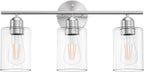Espird Bathroom Vanity Light Fixtures Brushed Nickel, 3 Lights Bathroom Over - Image 2