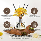 COCODOR Preserved Flower Reed Diffuser/White Jasmine/6.7oz/2Pack / Home - Image 2