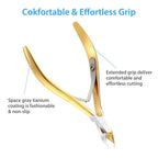 Mudder 3 Pack Gold Cuticle Trimmer Nippers Cutter Tool Stainless Steel Nail - Image 5
