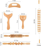 KintKita Wood Therapy Massage Tool 6 in 1, Lymphatic Drainage Massager - Image 7