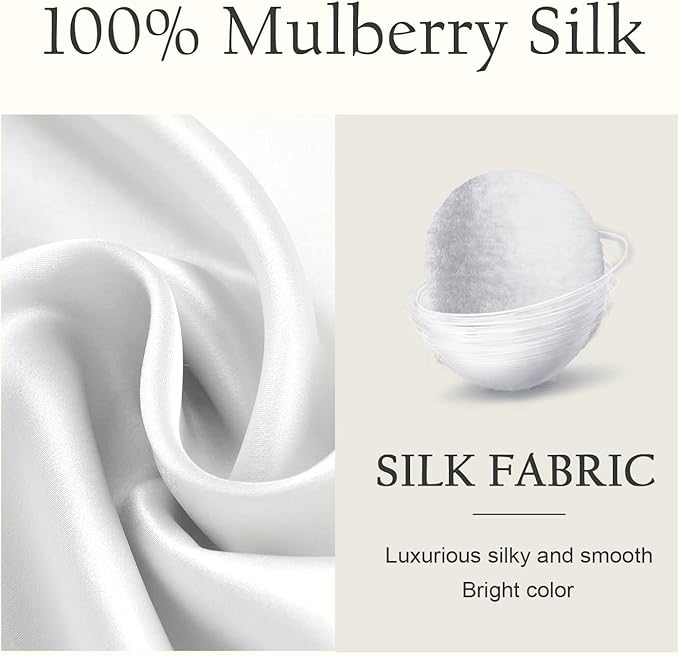 OLESILK Silk Body Pillowcase 20x54 Zippered: 100% Mulberry Silk - Image 7