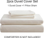 PURE ERA Jersey Knit Duvet Cover Set 100% T-Shirt Cotton Super Soft Comfy 2pc - Image 7