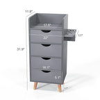 OmySalon Salon Station, 4 -Layer Beauty Barber Salon Styling Station Organizer - Image 3