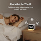 HOUSBAY Wooden Sound Machine Alarm Clock - Image 4