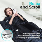 Portable Sauna Blanket with Zipper Arm Holes - 6 ft x 3 ft Far Infrared Sauna - Image 2