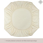 Bioweaves 100% Organic Cotton Mattress Pad Cover, GOTS Certified Cooling - Image 3