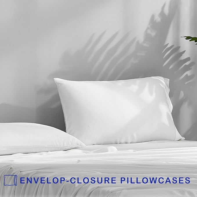 ACCURATEX Cooling Pillow Cases Set of 2, Rayon Derived from Bamboo, Breathable - Image 4