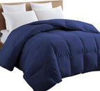 TEXARTIST Premium 2100 Series King Comforter All Season Breathable Navy Blue - Image 7