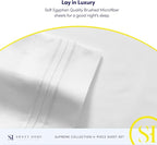 1800 Thread Count Sheet Set – Soft Egyptian Quality Brushed Microfiber Sheets – - Image 6