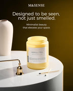 M&SENSE Neroli Tea Scented Candle, 19.4oz 110 Hours Long Lasting Burn 2 Wick - Image 4