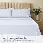 LuxClub 4 PC Sheet Set Bed Sheets Deep Pockets 16" Eco Friendly Wrinkle Free - Image 3