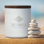 Carolina Vanilla Sandalwood Scented Candle, 16 oz Wellness Relaxing - Image 4