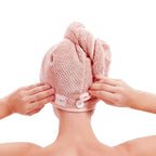 M-bestl 2 Pack Microfiber Hair Towel Wrap, Hair Drying Towel - Image 3