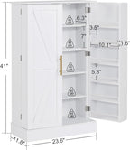 BarberPub Storage Cabinet, Adjustable Shelves, - Image 3