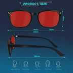 Red Lens Glasses Blue Light Glasses Men Women - Image 6