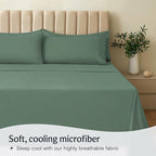 LuxClub 4 PC Full Sheet Set, Breathable Luxury Bed Sheets, Deep Pockets 18" - Image 3