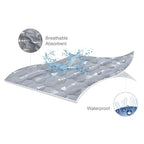 2 Pack Pack and Play Mattress Protector Sheets Fitted Waterproof Playard - Image 2