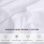 QSH Ruffle White Duvet Cover California King Size- Washed Cotton Shabby - Image 7