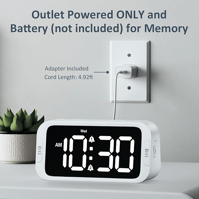 Odokee Digital Dual Alarm Clock - Image 7