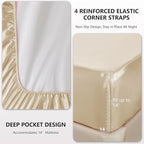 CozyLux Satin Sheets King Size Sheet Set - Image 4